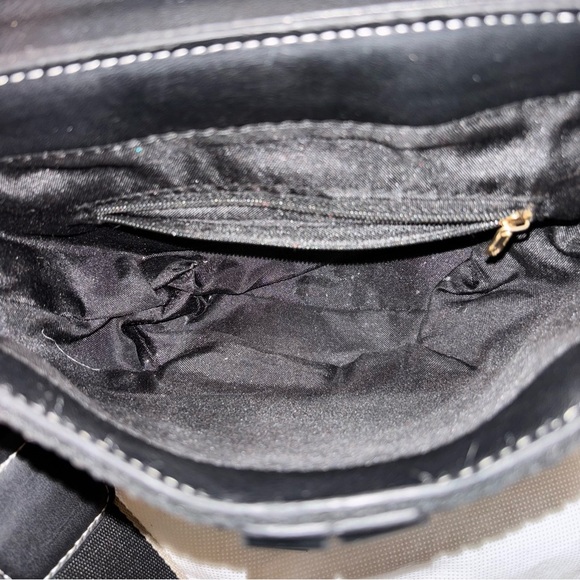 2/$30 Saddle Black PU Shoulder Bag Adjustable Strap - Picture 8 of 12